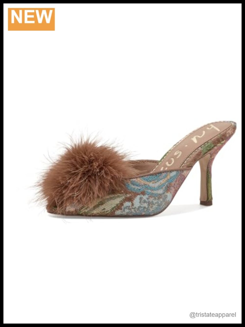 Peep Toe Stiletto Heel Slip-On Pump Semi Formal Party Shoe 3.375 Inch
